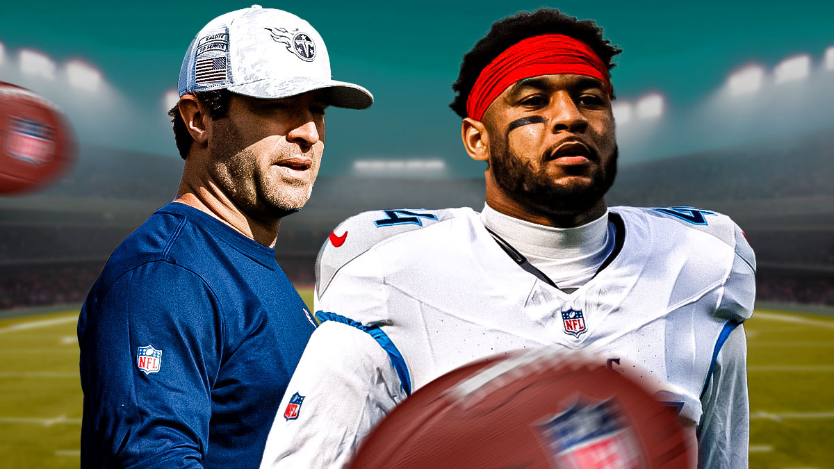 Titans head coach Brian Callahan was upset about the penalty flag thrown on Mike Brown