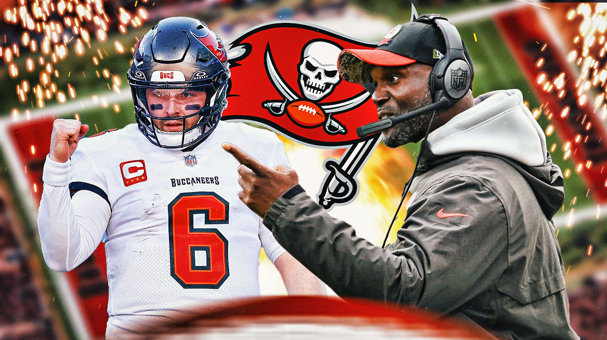 Buccaneers Baker Mayfield and Todd Bowles looking fired up