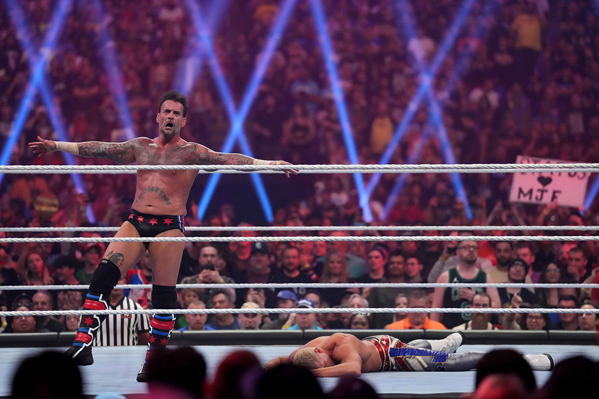 CM Punk, Cody Rhodes at the 2024 Royal Rumble.