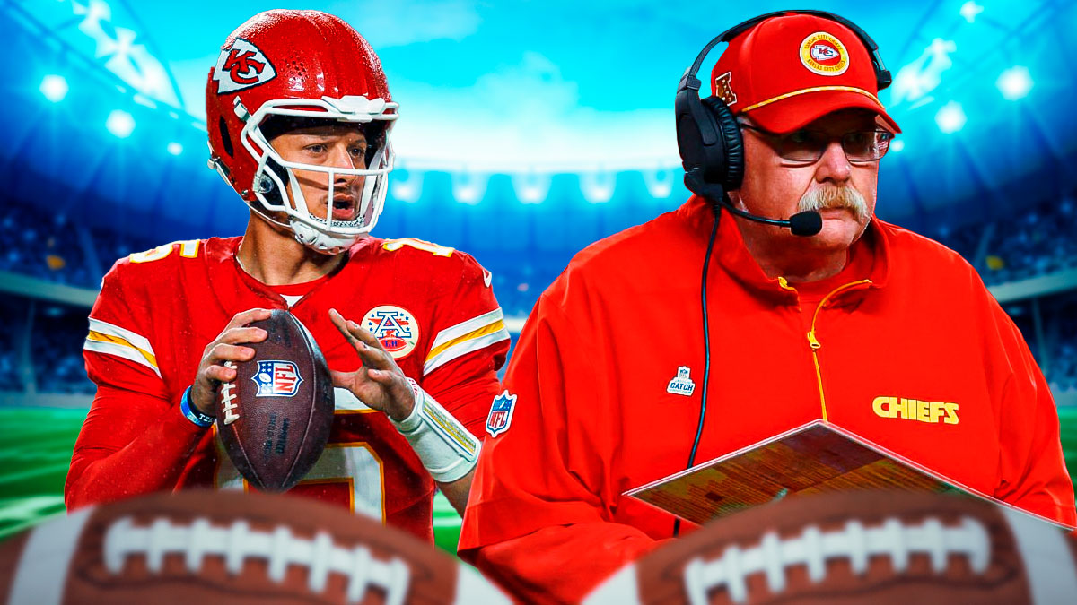 Chiefs Patrick Mahomes and Chiefs Andy Reid