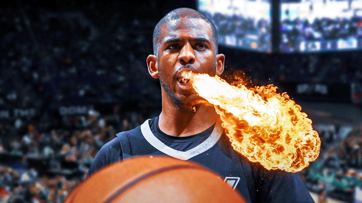 Spurs Chris Paul breathing fire.