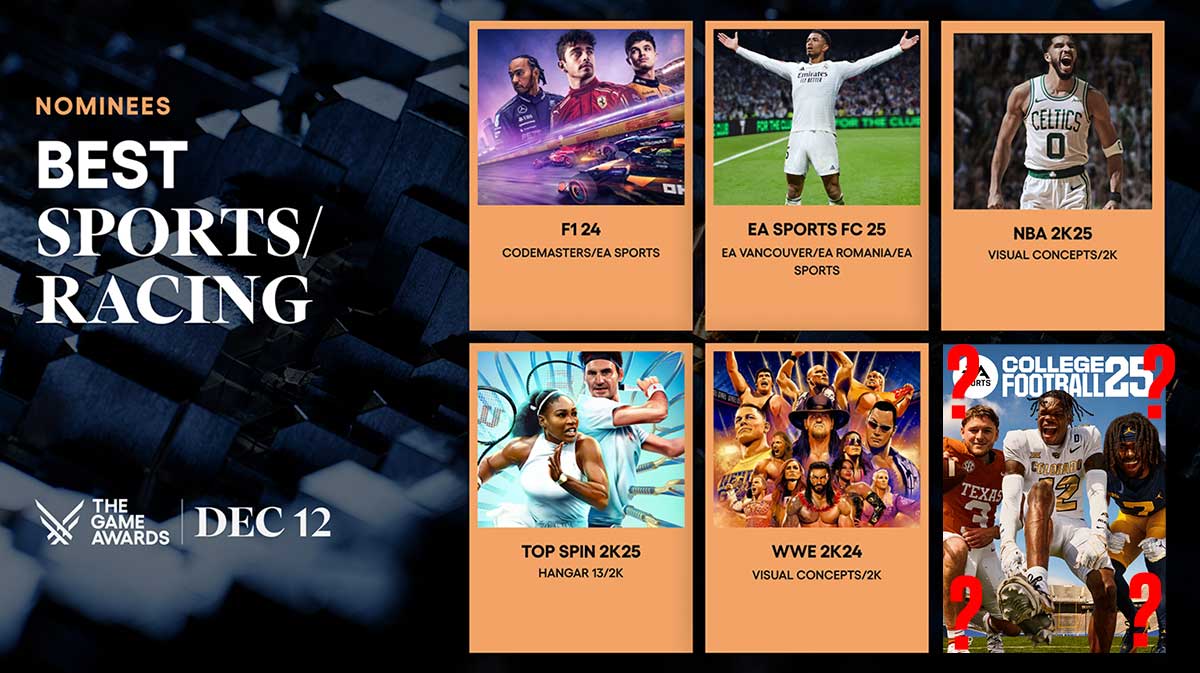 College Football 25 Snubbed At The Game Awards 2024