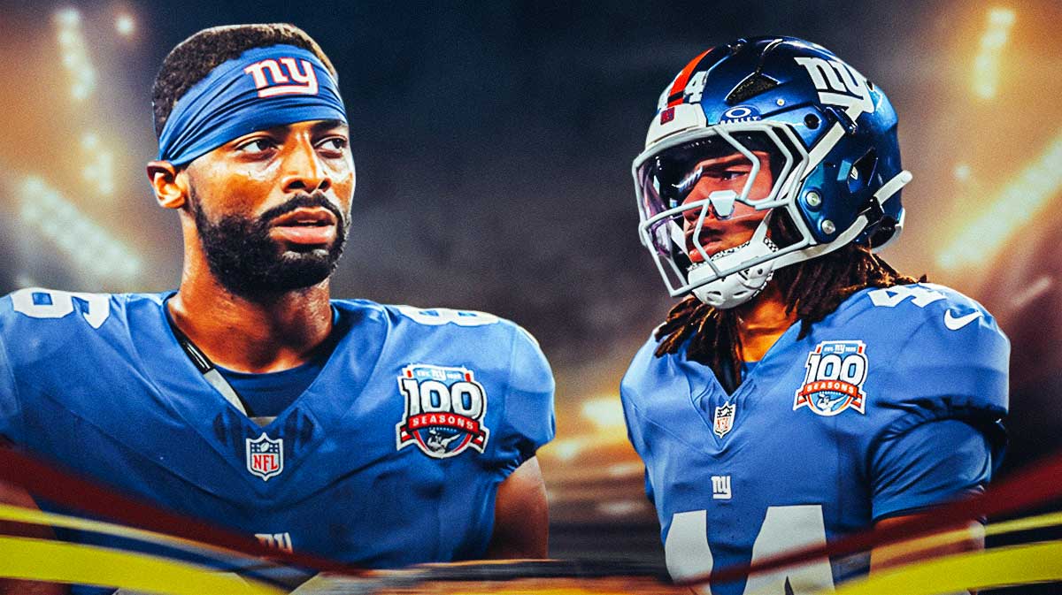 Darius Slayton. Nick McCloud in a Giants uniform.