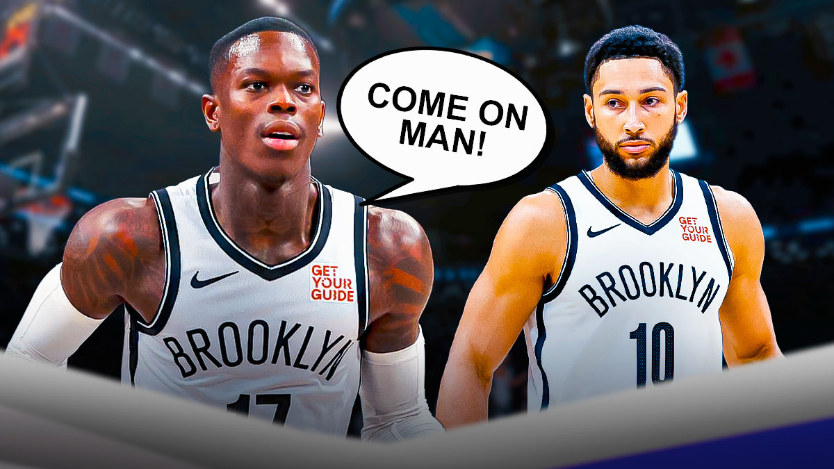 Dennis Schroder saying "Come on Man!" to Ben Simmons