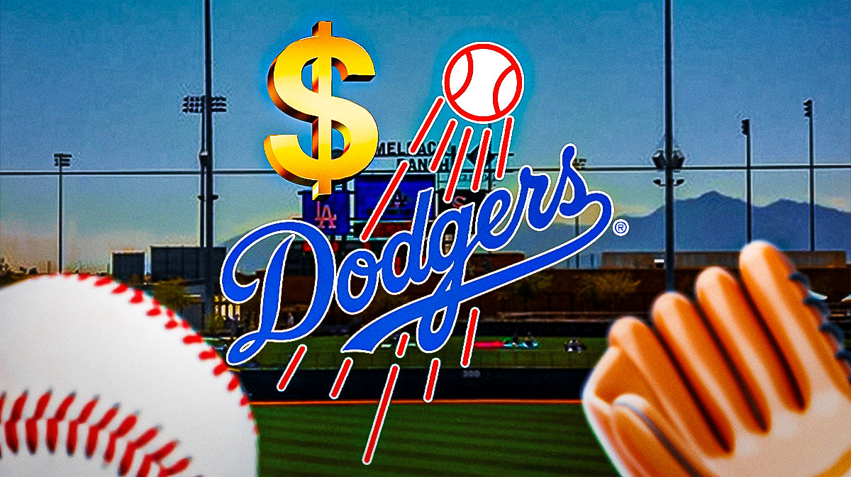 Dodgers, dollar sign, Camelback Ranch