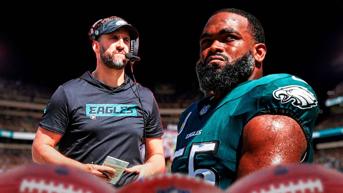 Eagles HC Nick Sirianni, franchise legend Brandon Graham