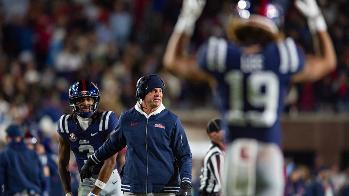 Ole Miss head coach Lane Kiffin