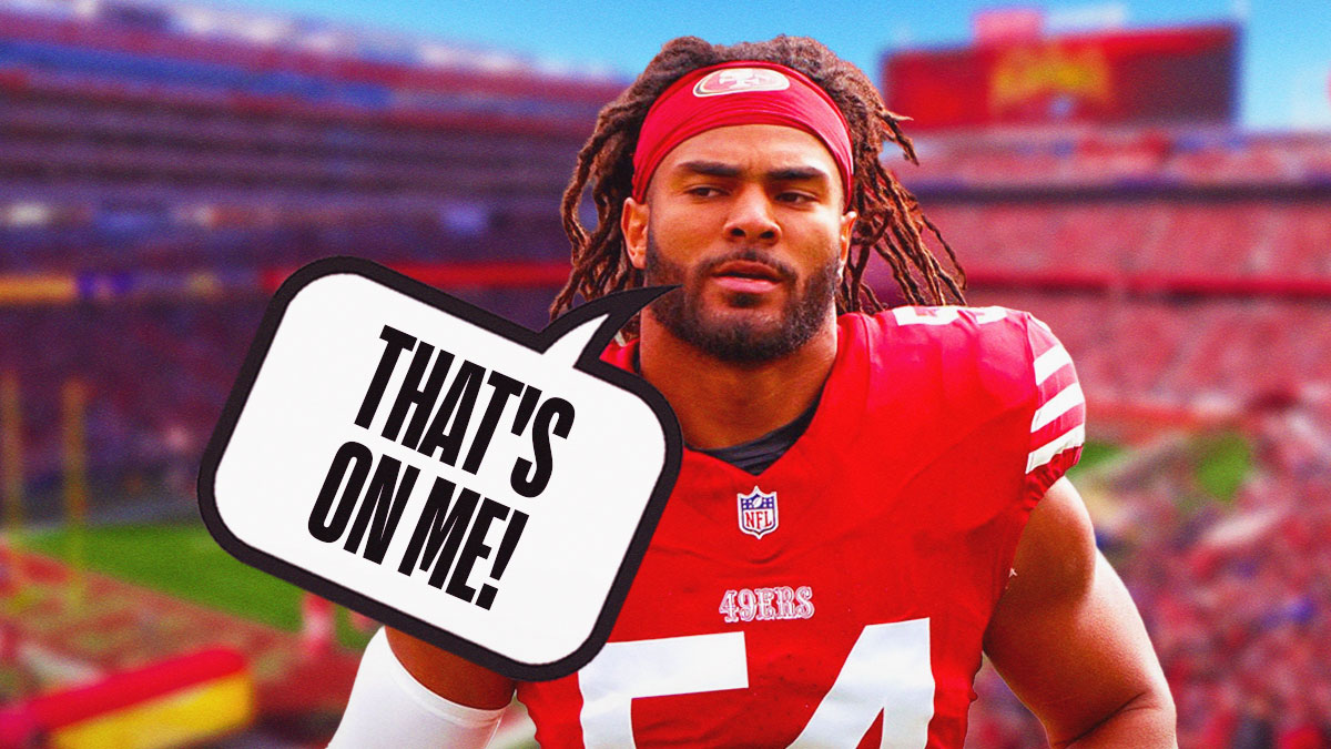 San Francisco 49ers linebacker Fred Warner takes accountability