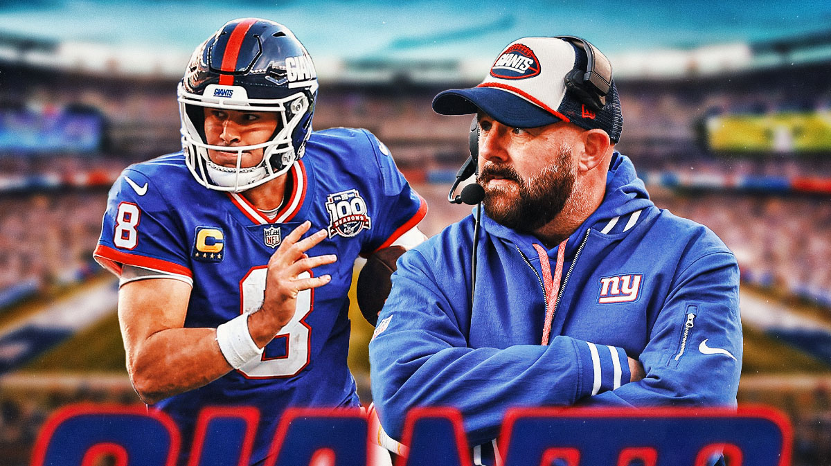 Giants Brian Daboll and Giants Daniel Jones