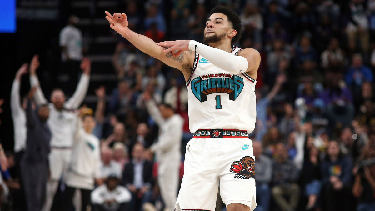 Grizzlies guard Scotty Pippen Jr. celebrates