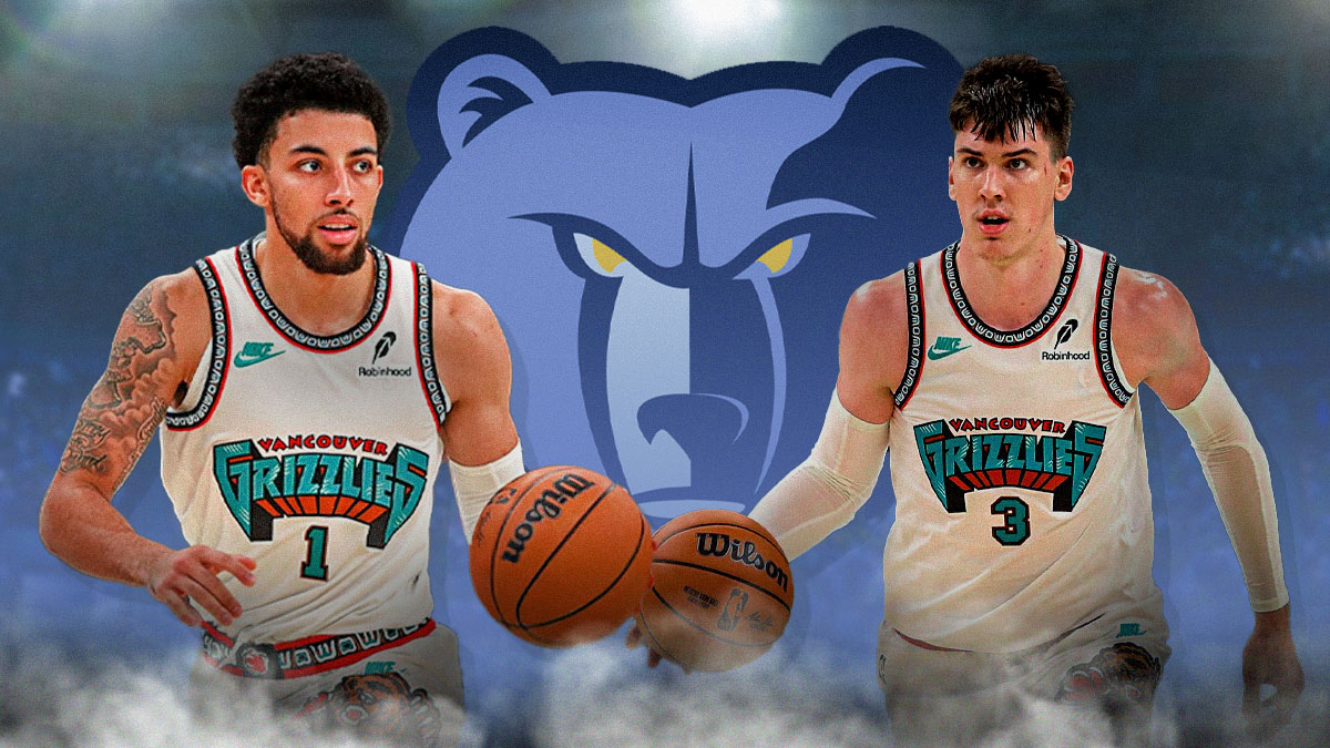 Scotty Pippen Jr., Jake LaRavia, Grizzlies logo