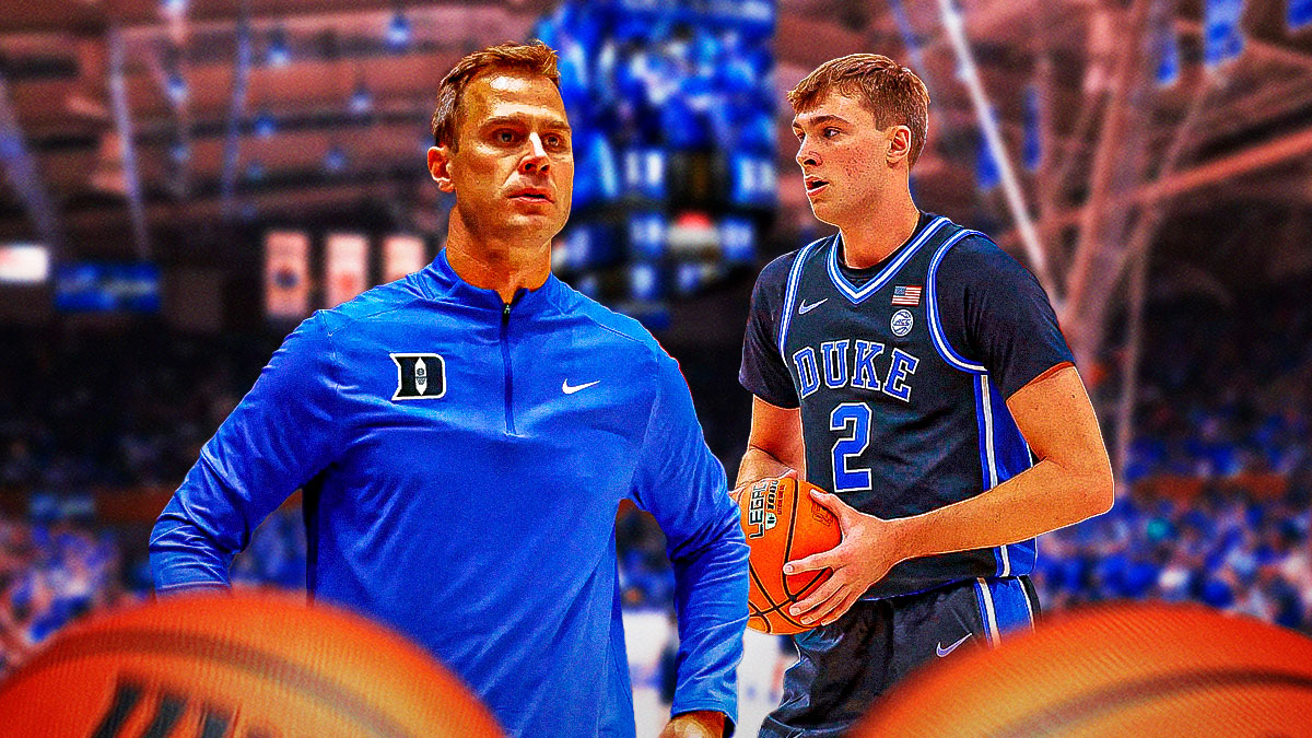 Cooper Flagg and Jon Scheyer