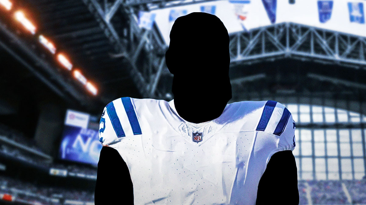 A mystery player in a Colts jersey.