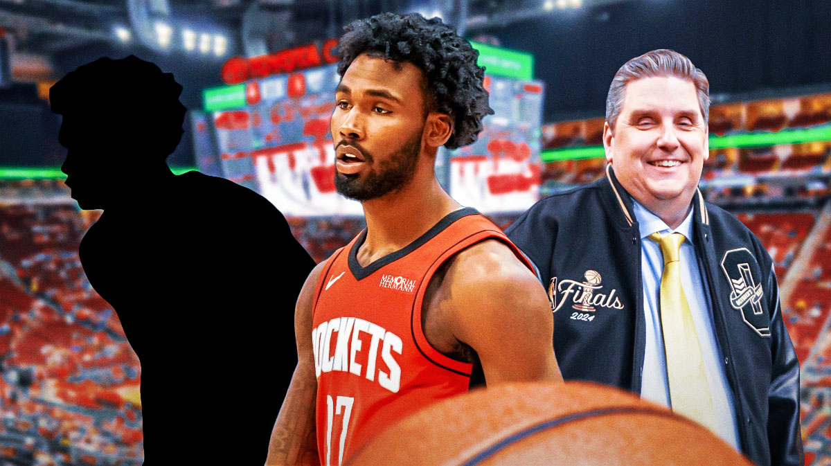 Tari Eason and Amen Thompson as silhouettes. Brian Windhorst