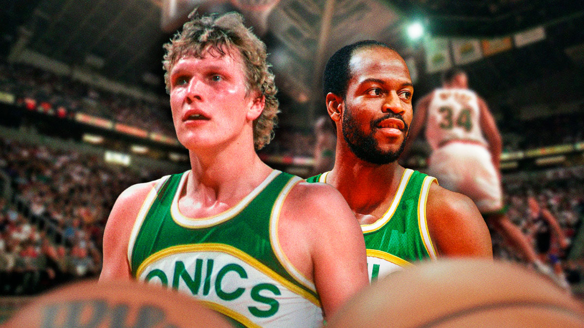 Jack Sikma and Gus Williams on the Seattle SuperSonics