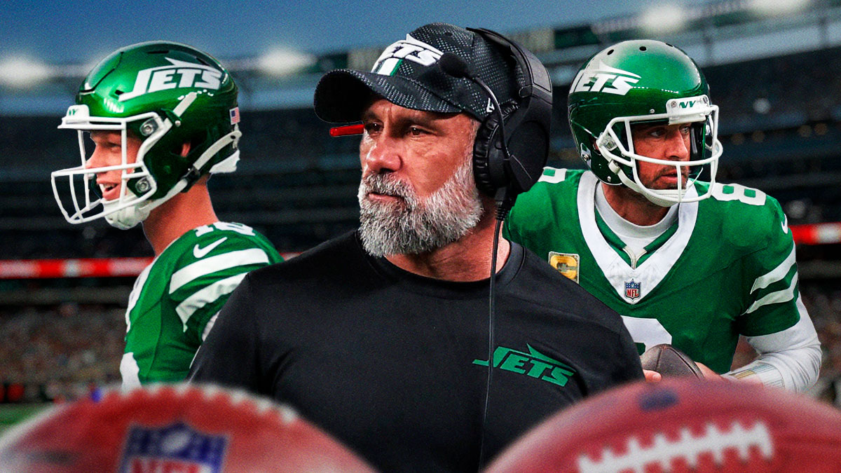 Jeff Ulbrich, Anders Carlson, and Aaron Rodgers. All with NY Jets