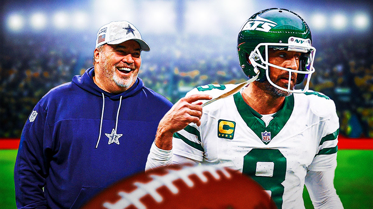 Dallas Cowboys coach Mike McCarthy and New York Jets quarterback Aaron Rodgers