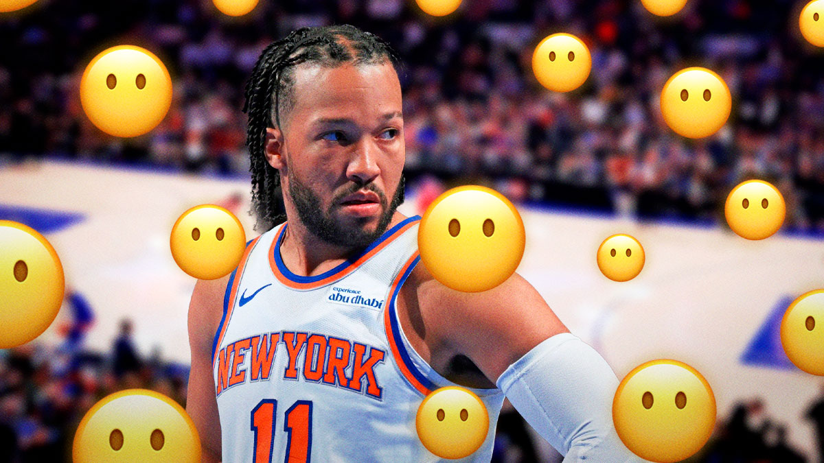 Knicks' Jalen Brunson with speechless emojis all over him