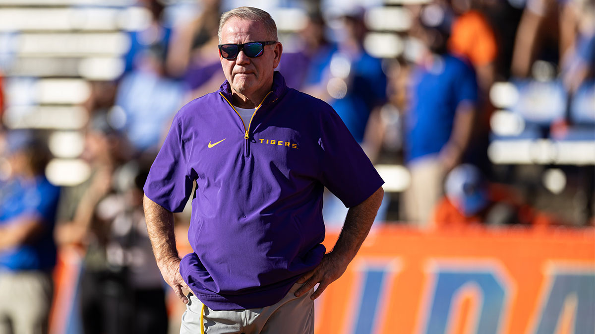 LSU football's Brian Kelly reacts to win after negative 'noise' buzzing ...