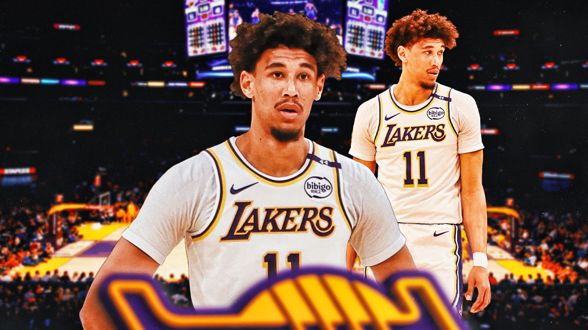 Jaxson Hayes in a Lakers jersey, injury