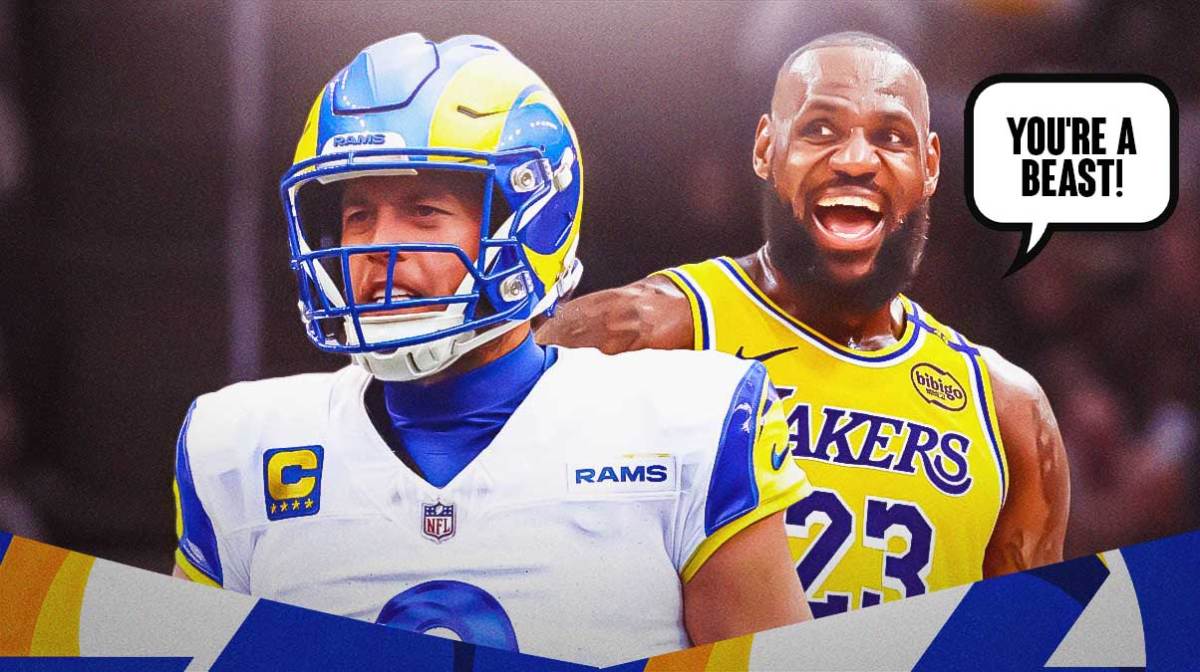 LeBron James calls Matthew Stafford a 'beast' after LA's Week 9 win.