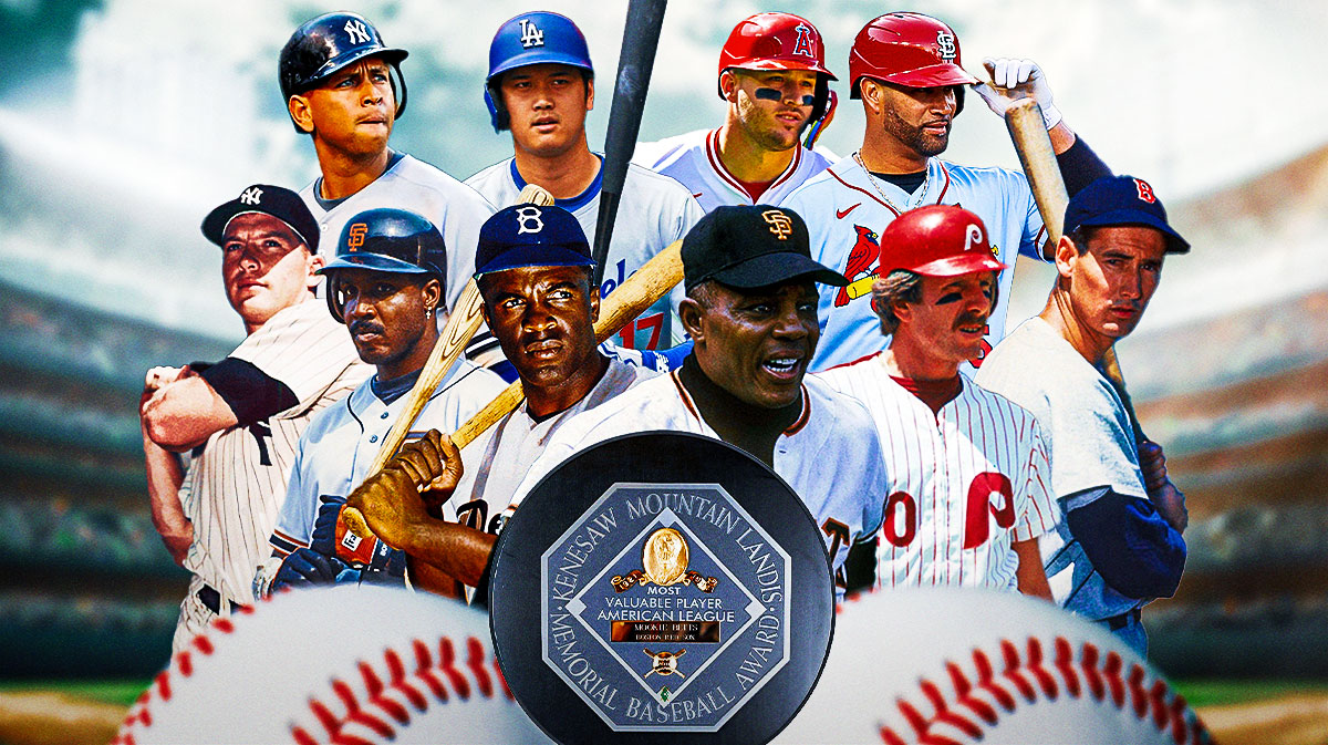 MLB MVP complete list Who has won AL/NL MVP the most, history, yearby