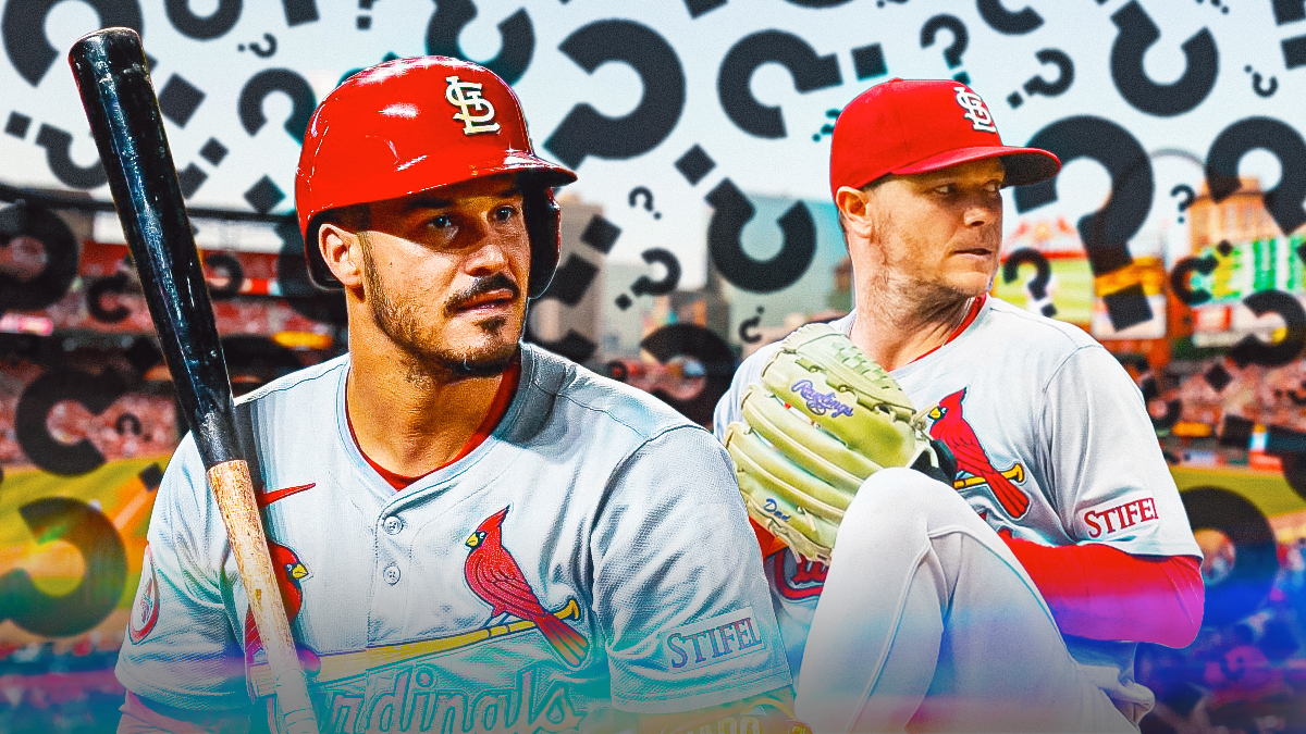 Cardinals' Nolan Arenado and Sonny Gray looking sad, with question marks all over