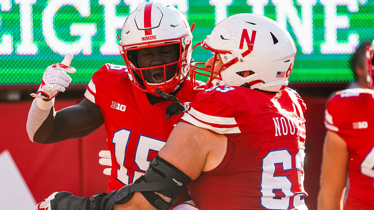 Nebraska WR Malachi Coleman.