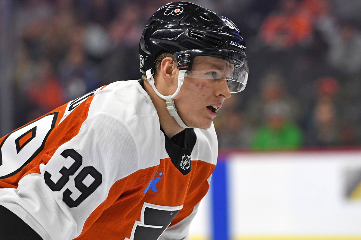 Philadelphia Flyers right wing Matvei Michkov (39) against the Colorado Avalanche at Wells Fargo Center.