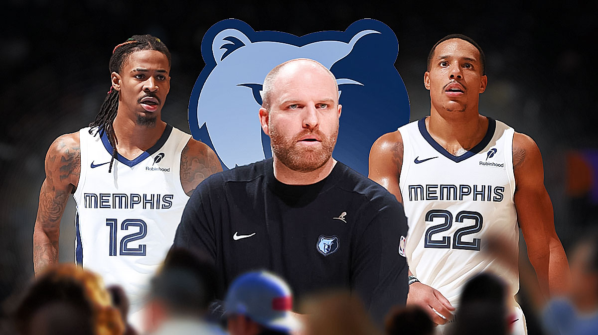 Ja Morant, Desmond Bane, Taylor Jenkins, Grizzlies logo