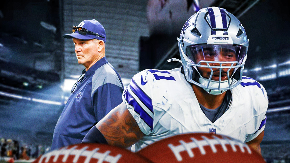 Dallas Cowboys linebacker Micah Parsons and defensive coordinator Mike Zimmer