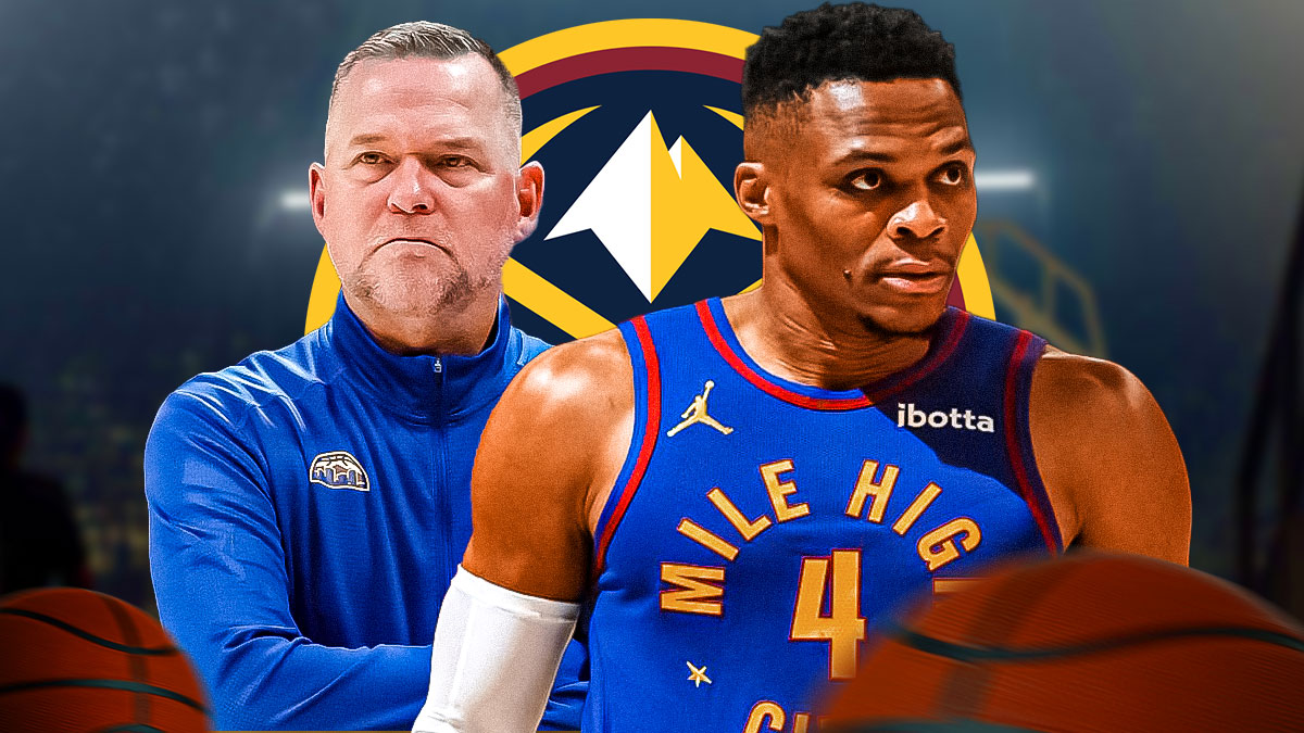 Mike Malone, Russell Westbrook, Nuggets logo