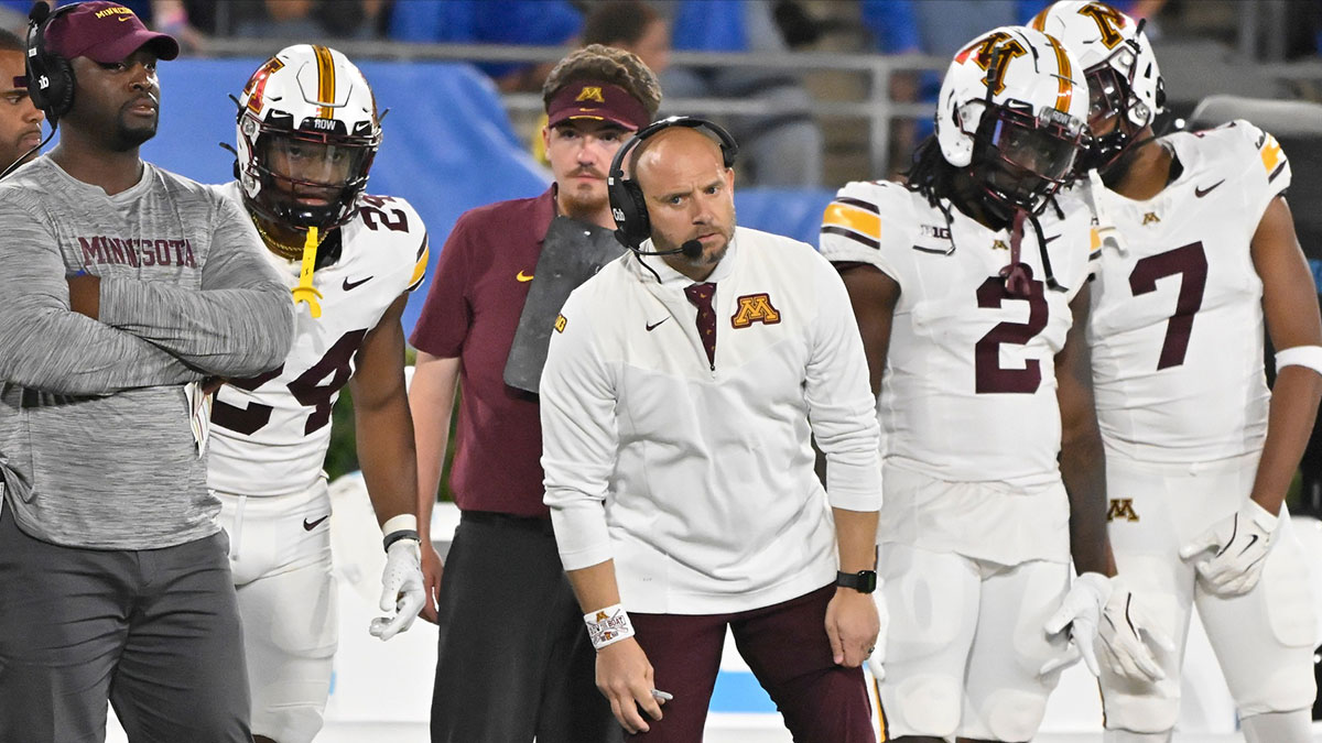 Minnesota football head coach PJ Fleck