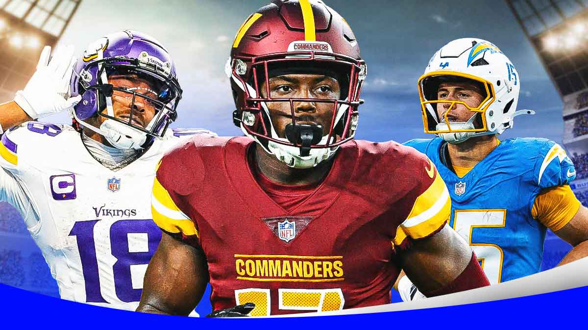Justin Jefferson, Terry McLaurin, and Ladd McConkey fantasy football