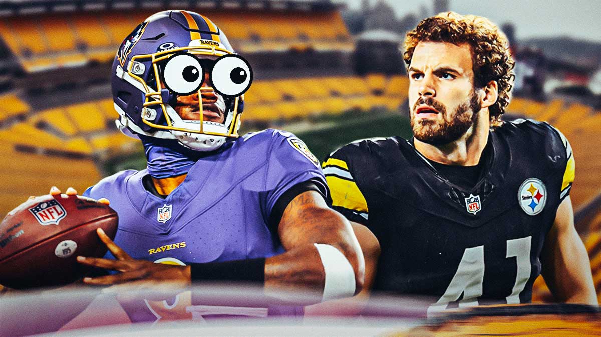 Lamar Jackson with eye emojis and Payton Wilson.
