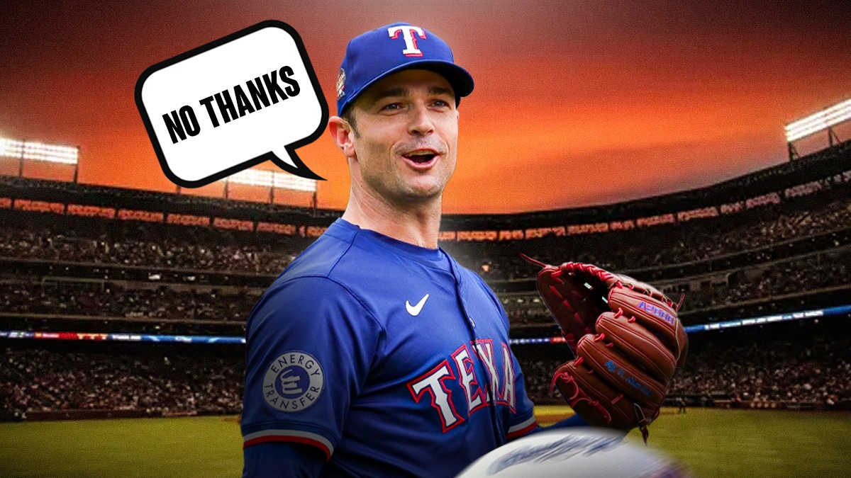 Rangers' David Robertson declining to sign a contract. Have him say "No thanks"