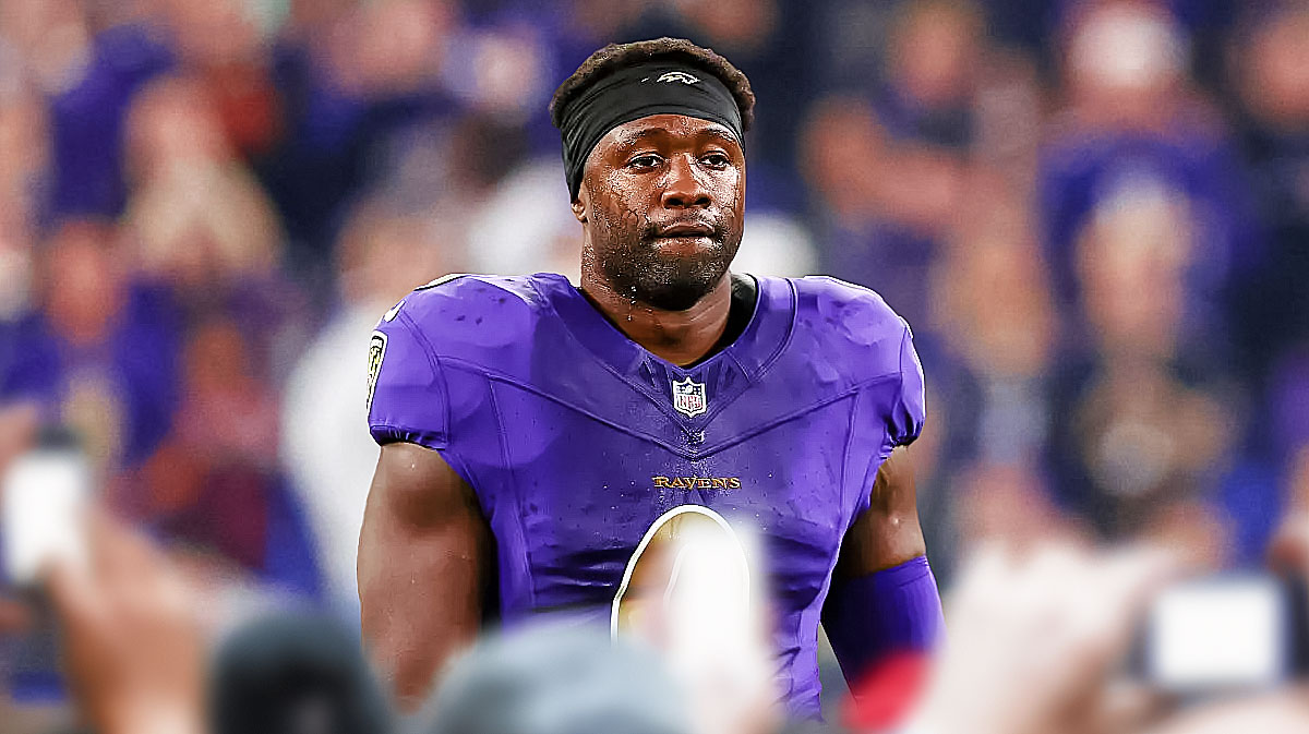 Photo: Roquan Smith looking serious in Ravens jersey