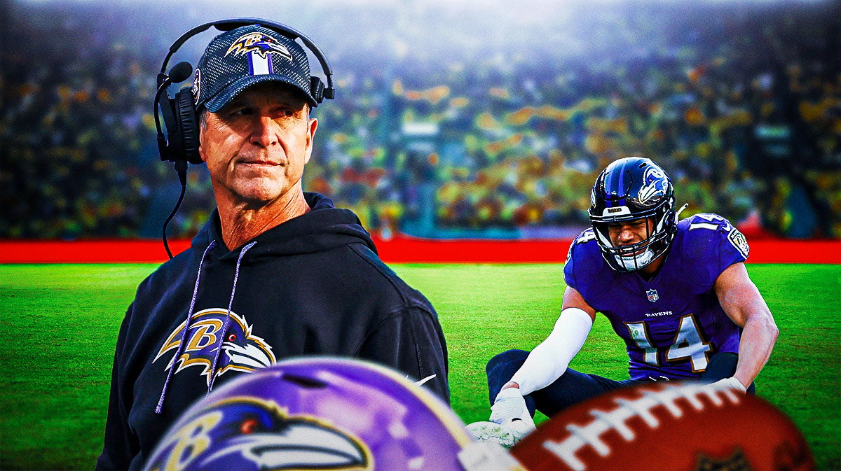 Baltimore Ravens head coach John Harbaugh and star safety Kyle Hamilton