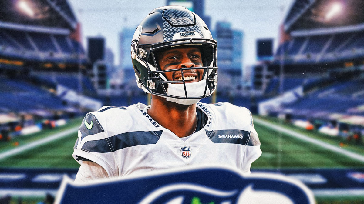 Geno Smith in Seahawks uniform smiling