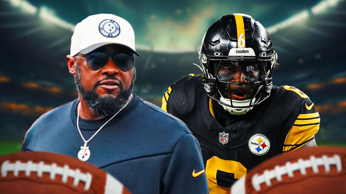 Steelers' Mike Tomlin and Patrick Queen