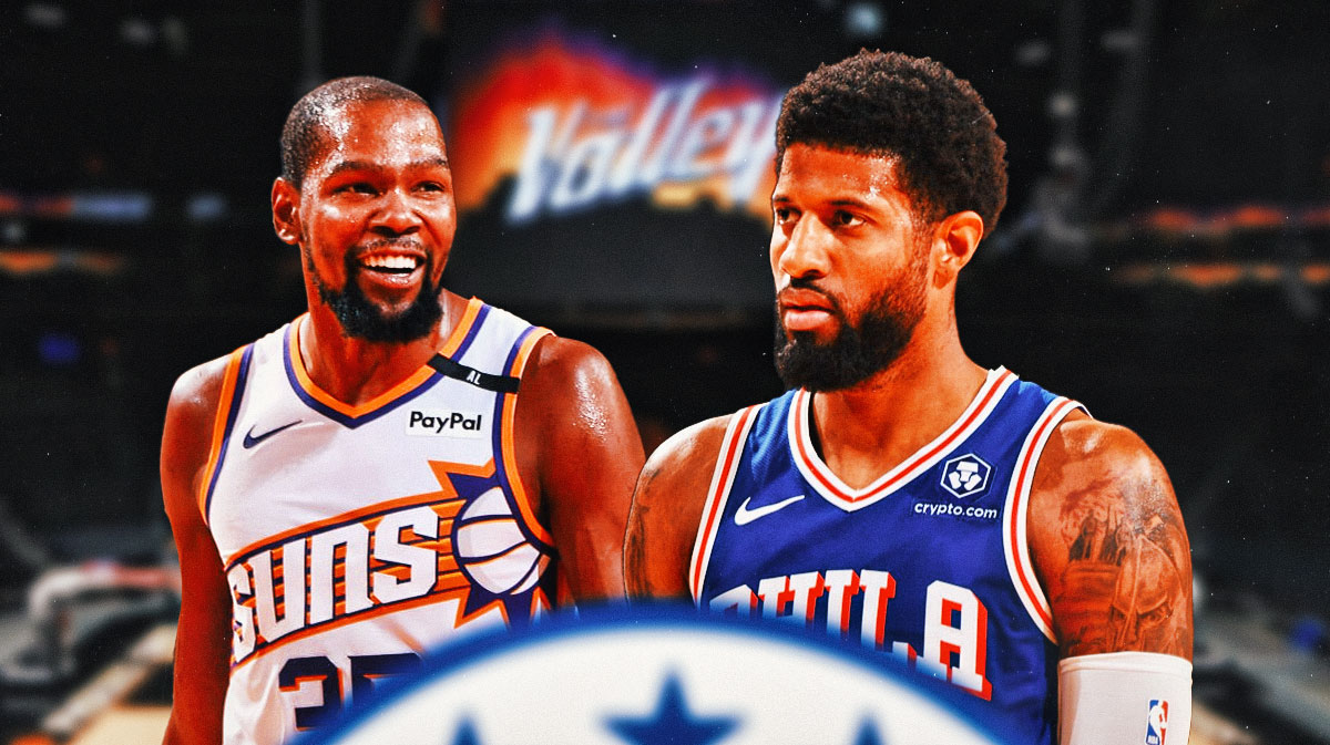 Suns' Kevin Durant and 76ers' Paul George