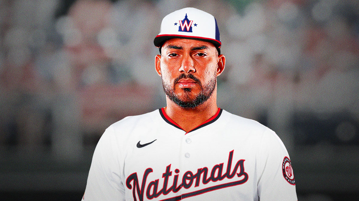 Anthony Santander in a Washington Nationals 2024 jersey.