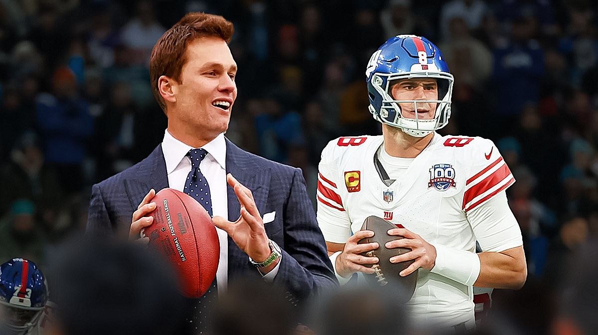 Tom Brady, former Giants QB Daniel Jones