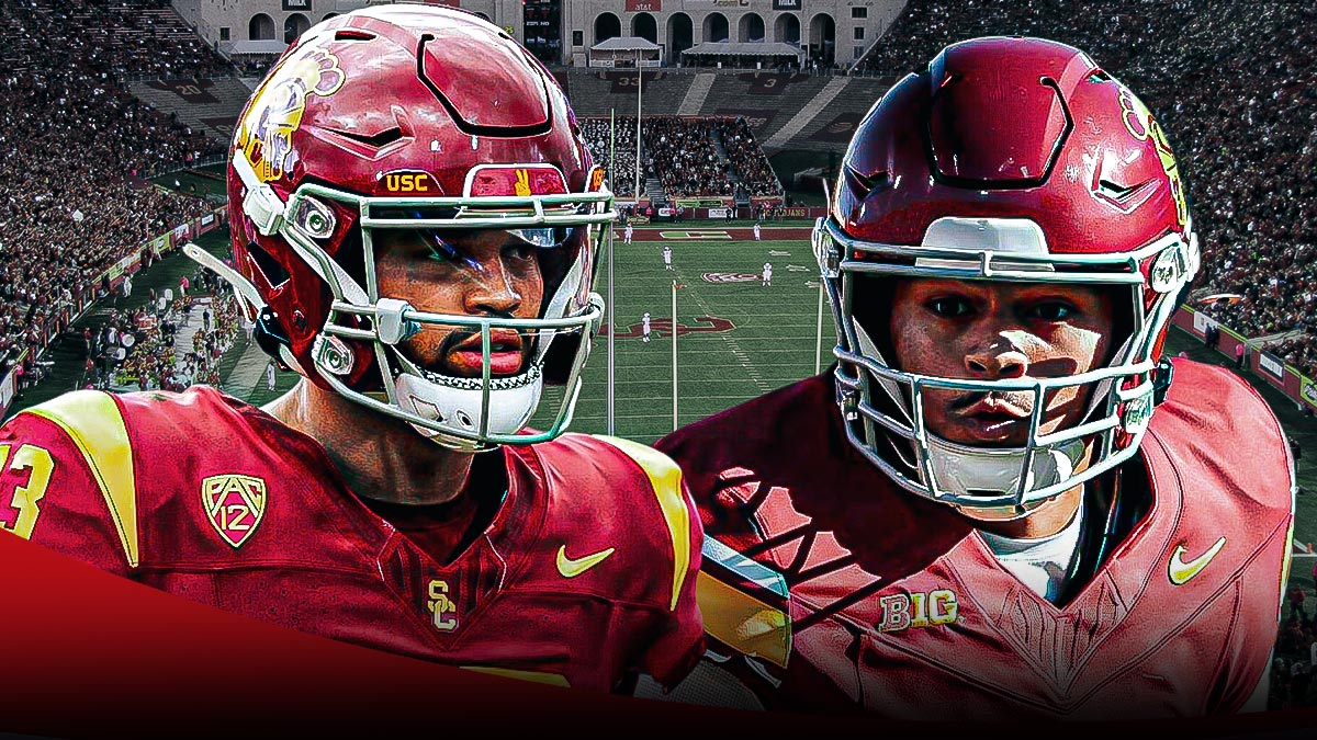 Caleb Williams returned to USC where he was able to support Trojan QB Jayden Maiava