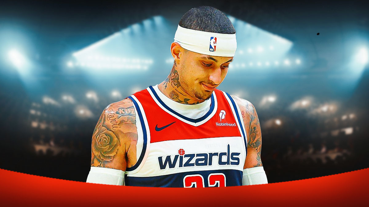 Kyle Kuzma looks sad in Wizards gear