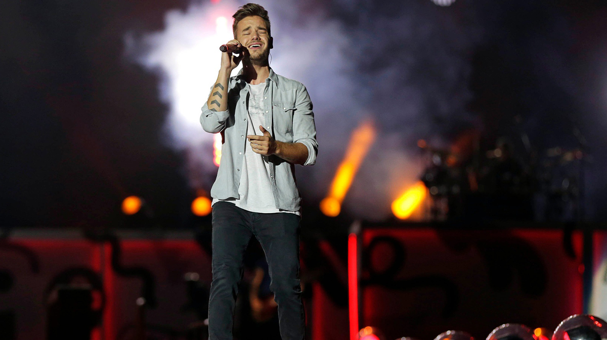 Liam Payne performing 