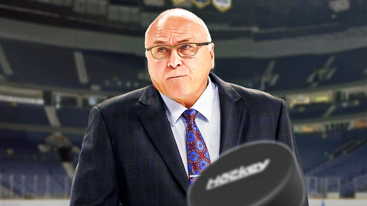 Predators GM Barry Trotz inside Bridgestone Arena