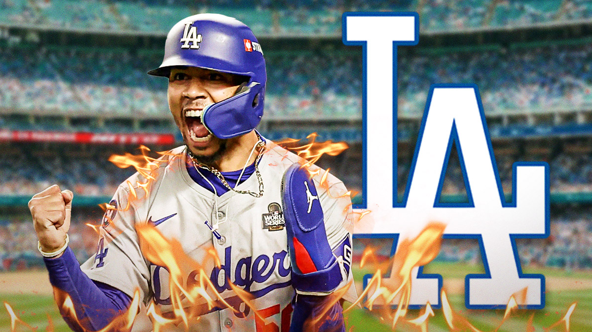 Dodgers Mookie Betts looking fired up