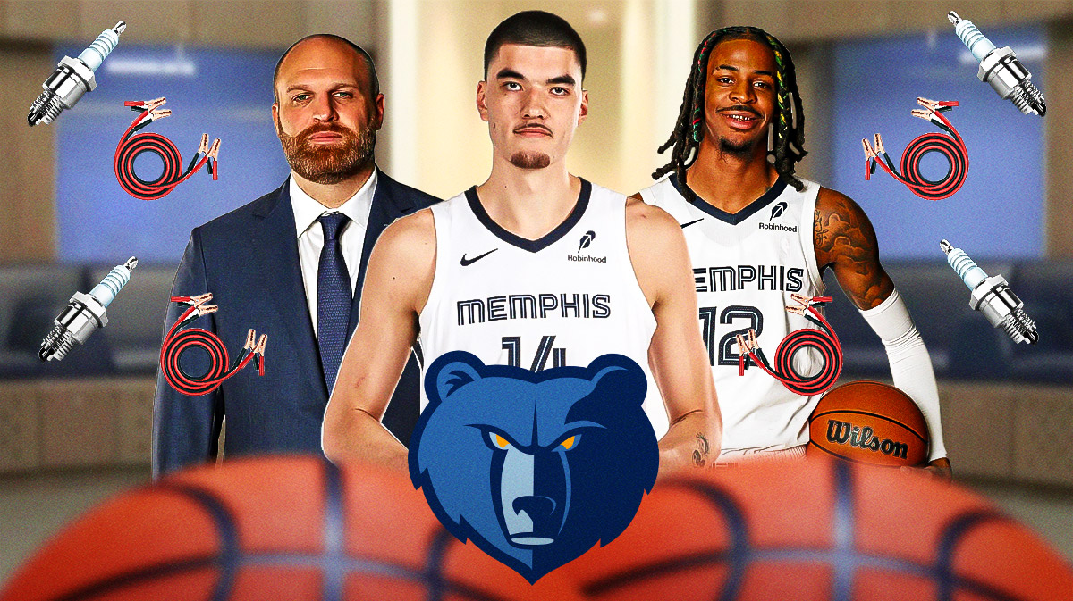 Zach Edey, Taylor Jenkins, Ja Morant, Grizzlies logo