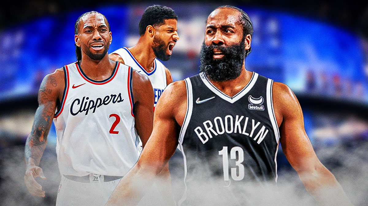 Kawhi Leonard, Paul George, and James Harden.